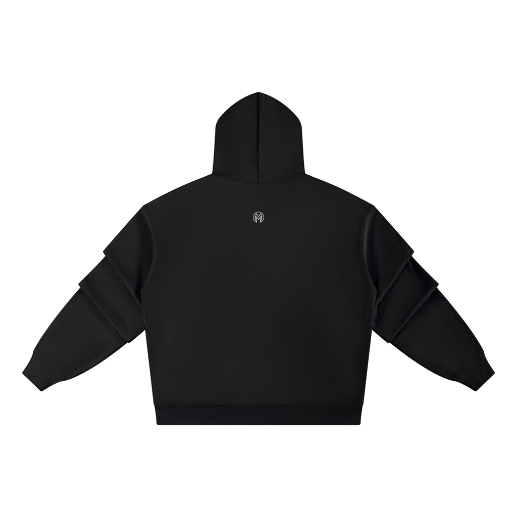 Gathered Sleeve Hoodie