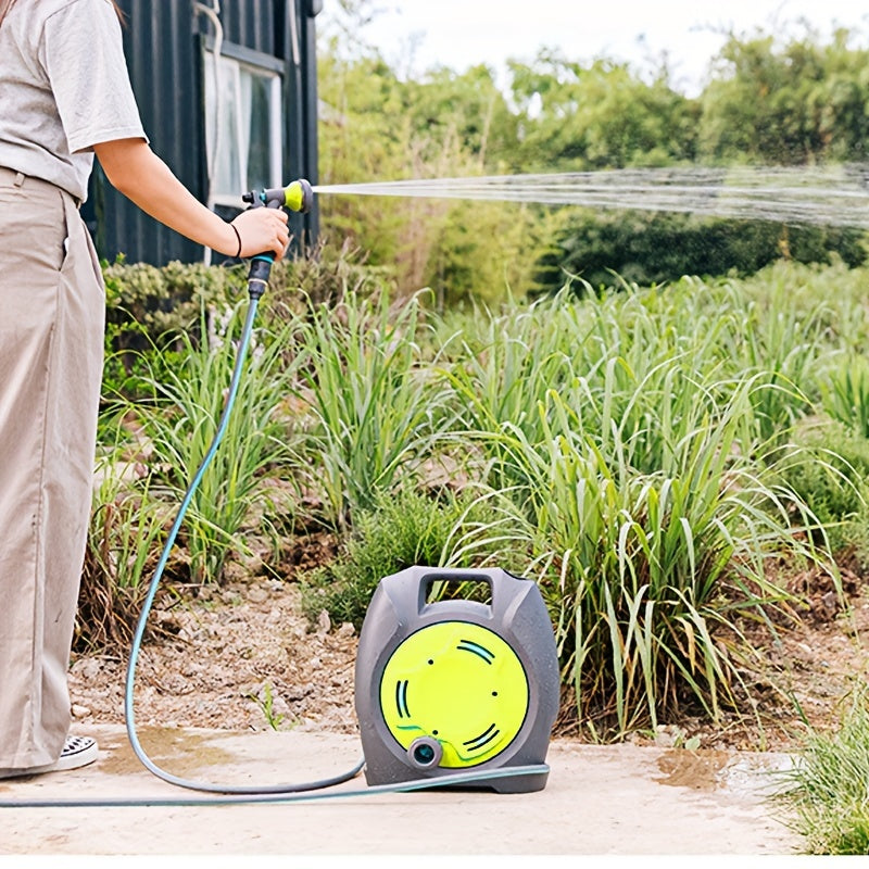 Garden Hose Reel Trolley with Hose