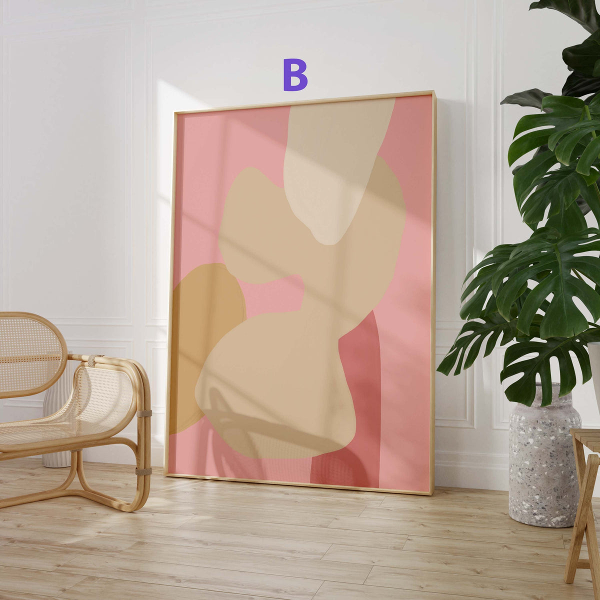Abstrakte Kunst Poster · Geschenkidee · Moderne Formen, Blumenstillleben und Landschaftskunst · Dekoprint ohne Rahmen