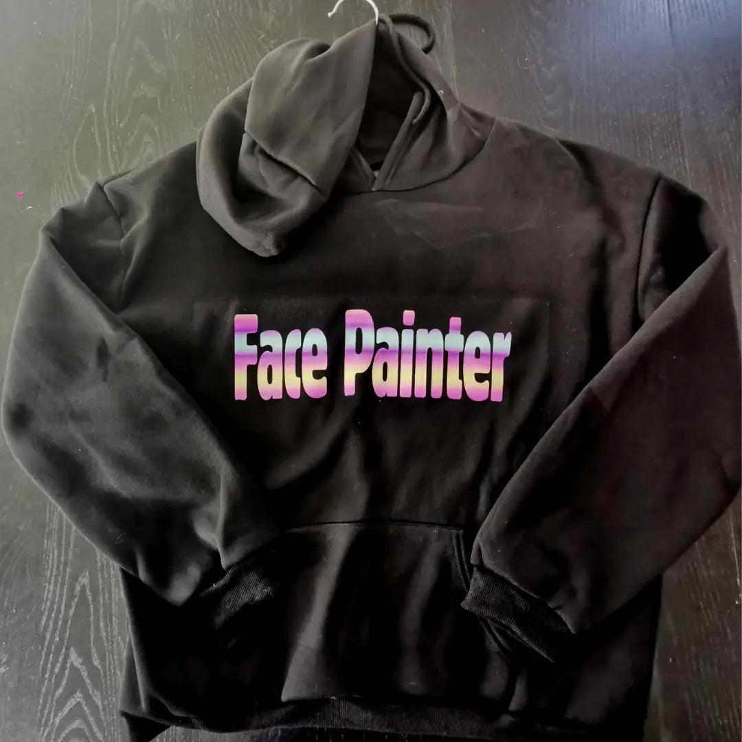 Winter Face Painter Hoodie - Black