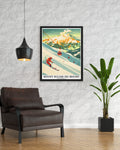 Mt Buller Travel Print - Mt Buller Wall Art - Victorian Alps Travel Poster - Mt Buller Wall Print